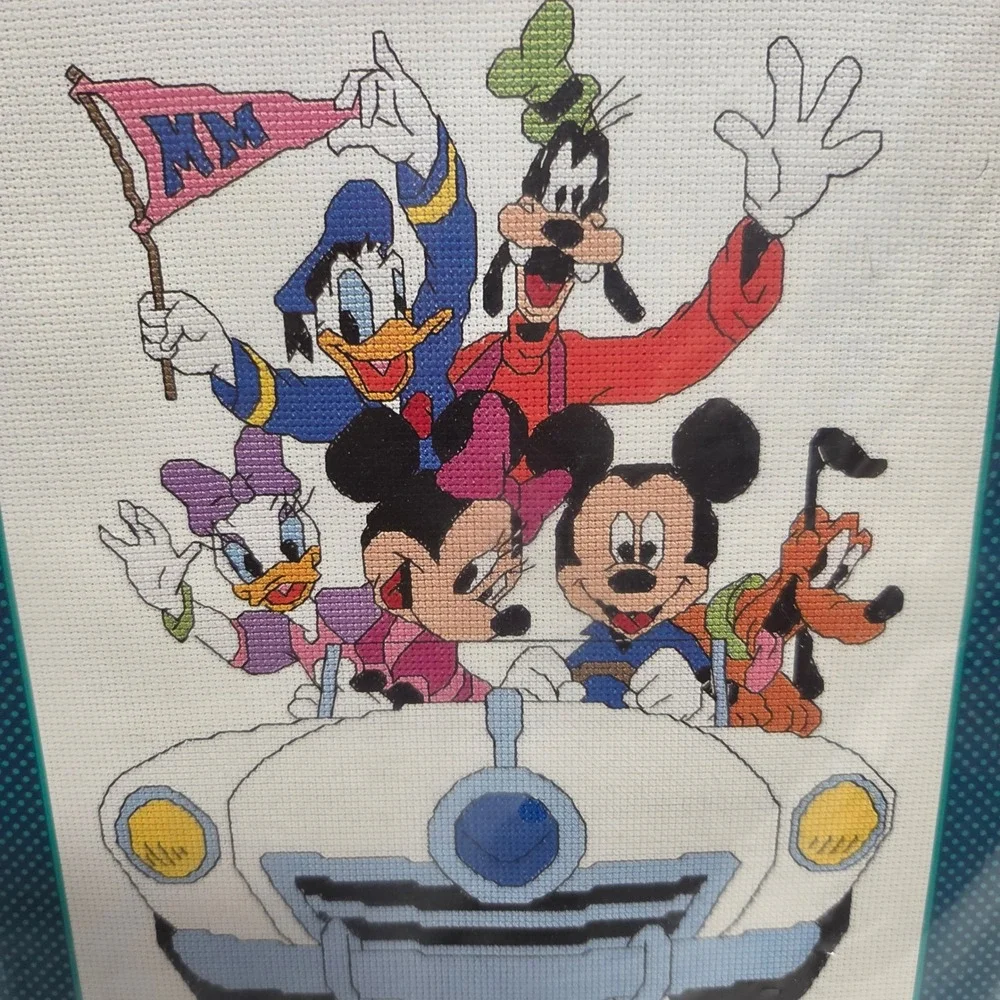 Disney Mickey Unlimited Cruisin Mickey and the Gang Cross Stitch Kit 36013